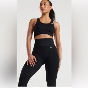 Womens Best Black High-Waisted Contour Power Seamless Leggings #B